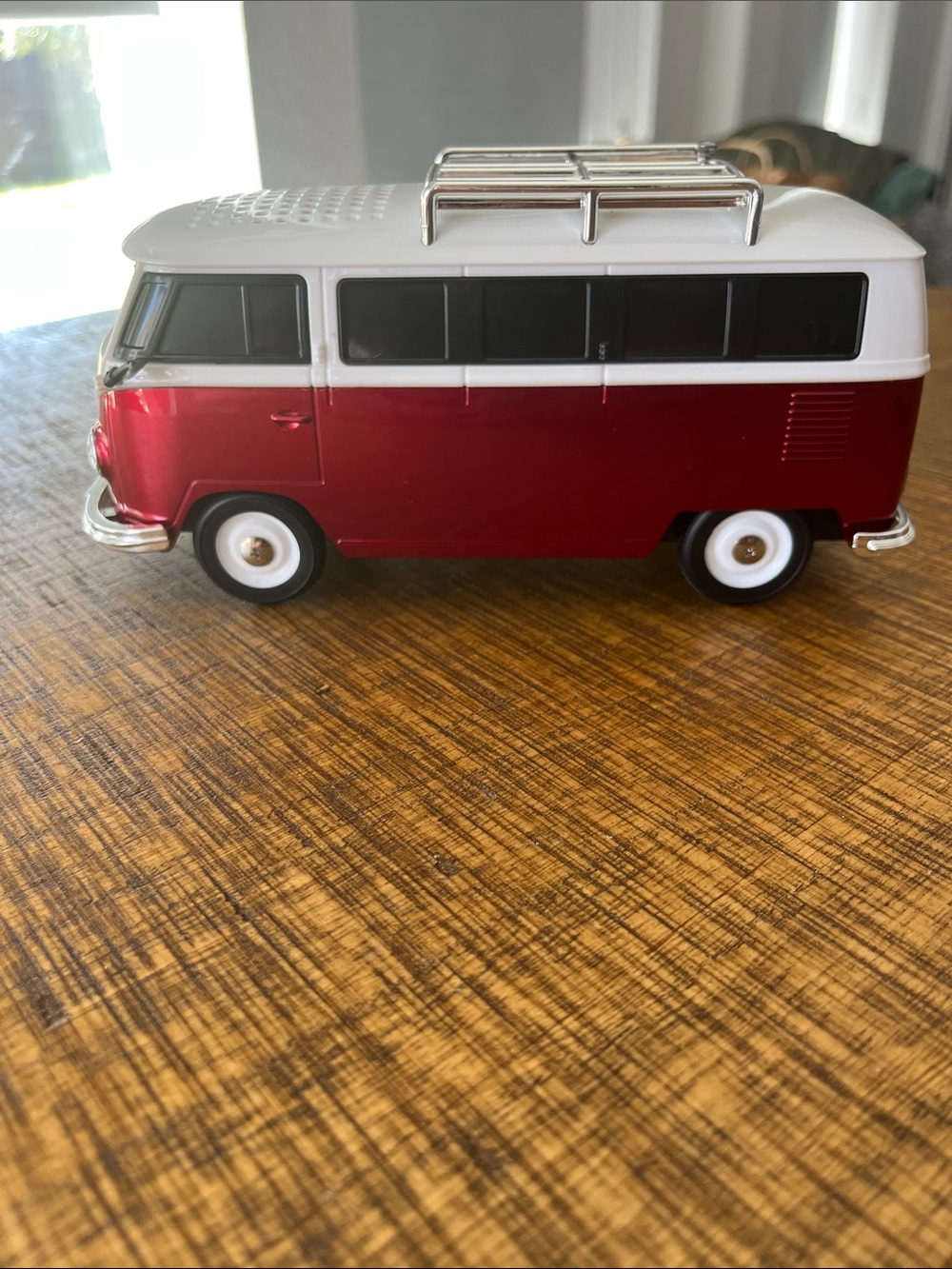 Red and White Camper Van Bluetooth Speaker